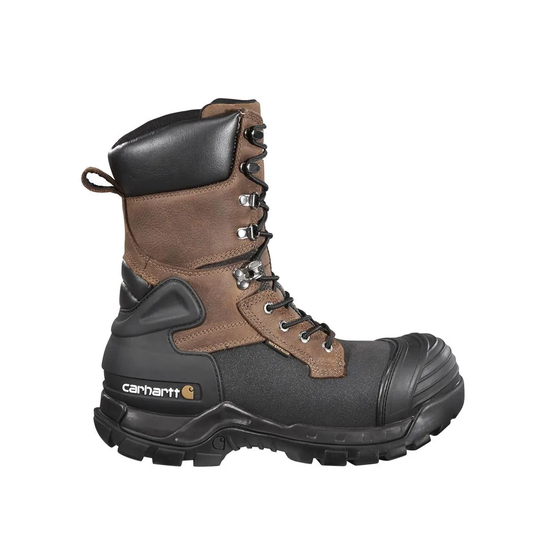 10" YUKON PAC COMPOSITETOE WATERPROOF INSULATED WORK BOOT BROWN/BLACK