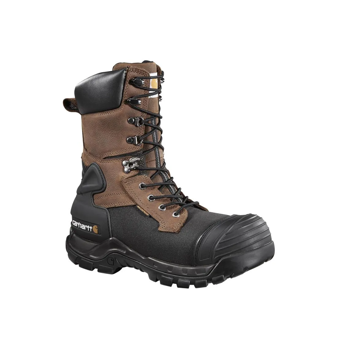 10" YUKON PAC COMPOSITETOE WATERPROOF INSULATED WORK BOOT BROWN/BLACK