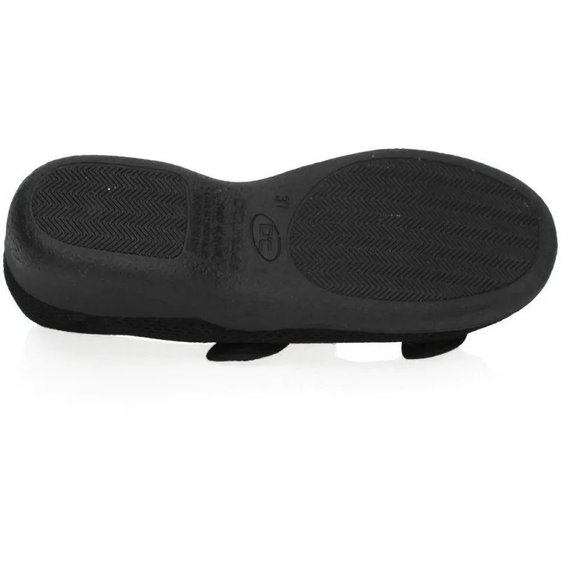 21744 SANDALIA TELA ANCHO color NEGRO