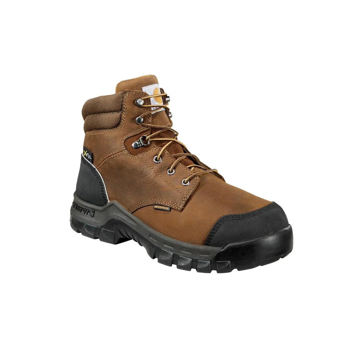 6" Rugged Flex Waterproof MG Composite Toe Work Boot Brown