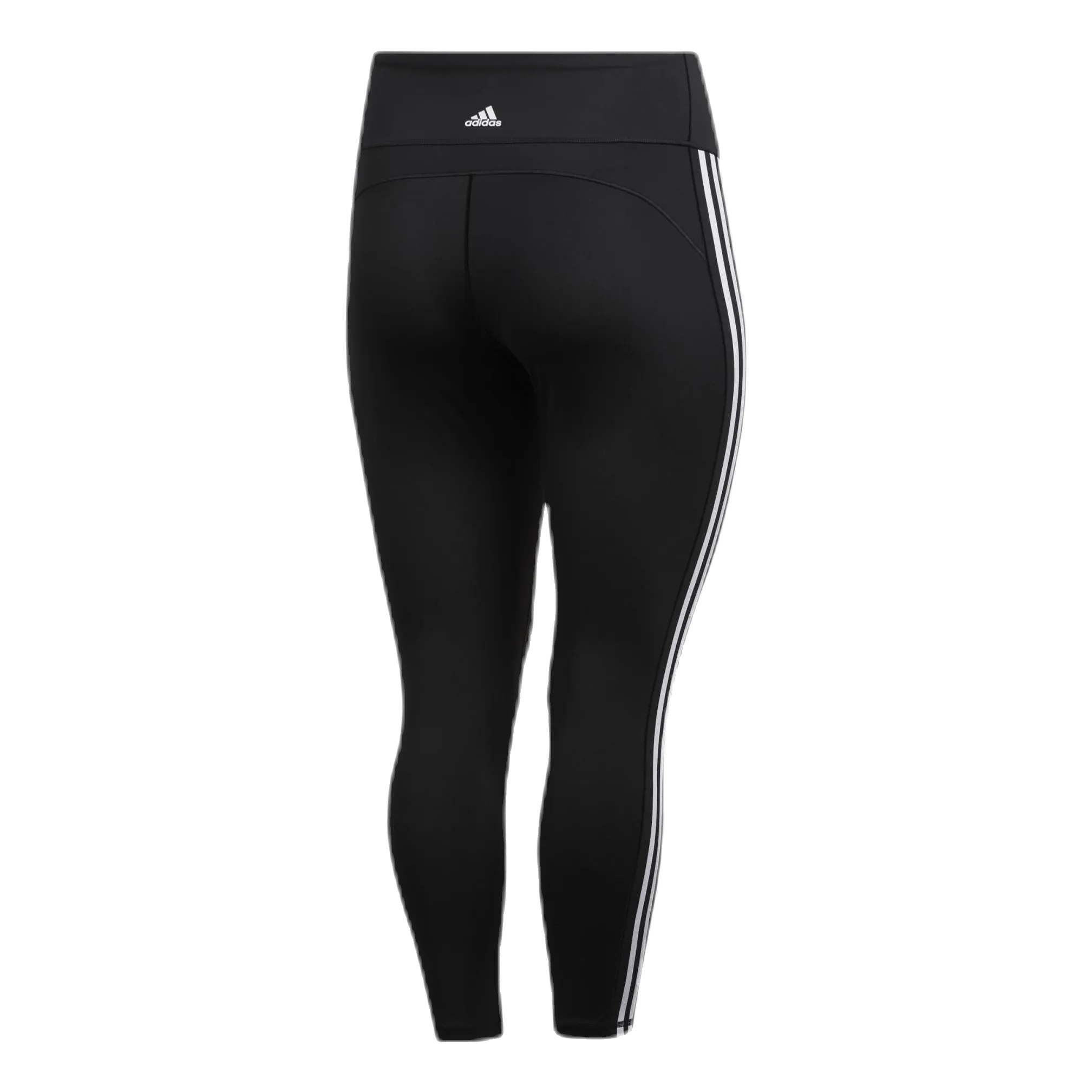 Adidas Believe This 2.0 3 Stripe 7/8 Tight Plus Size Black / White