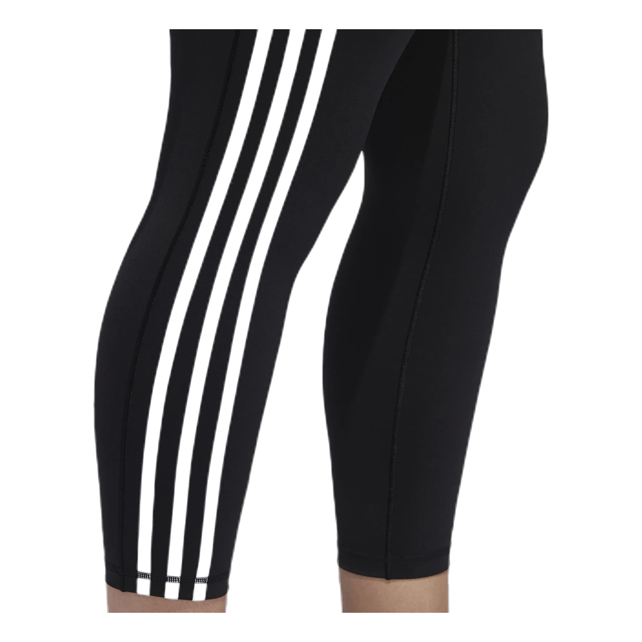 Adidas Believe This 2.0 3 Stripe 7/8 Tight Plus Size Black / White