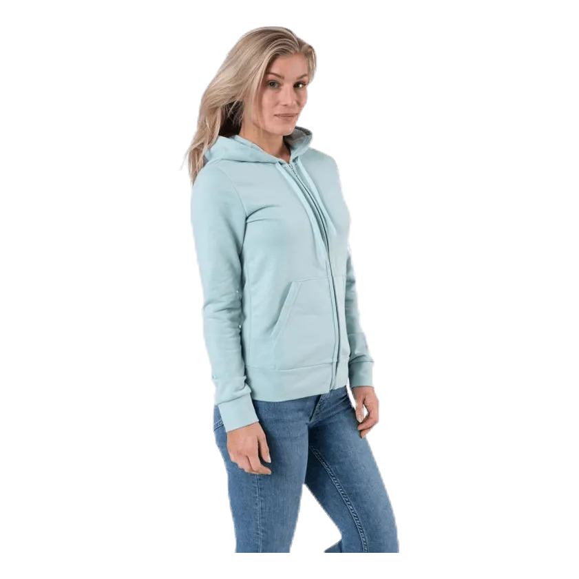 Adidas Linear Full Zip Hood Blue
