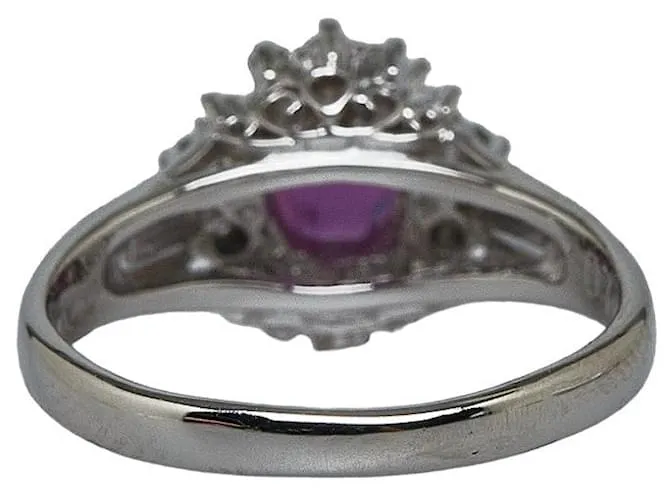 & Other Stories PT900 Rubí Platino 0.70CT Diamond 0.16Tamaño del anillo 8 En GRAN estado 