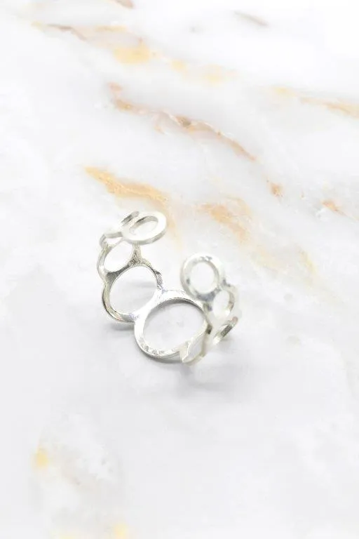 Anillo Burbujas Plata