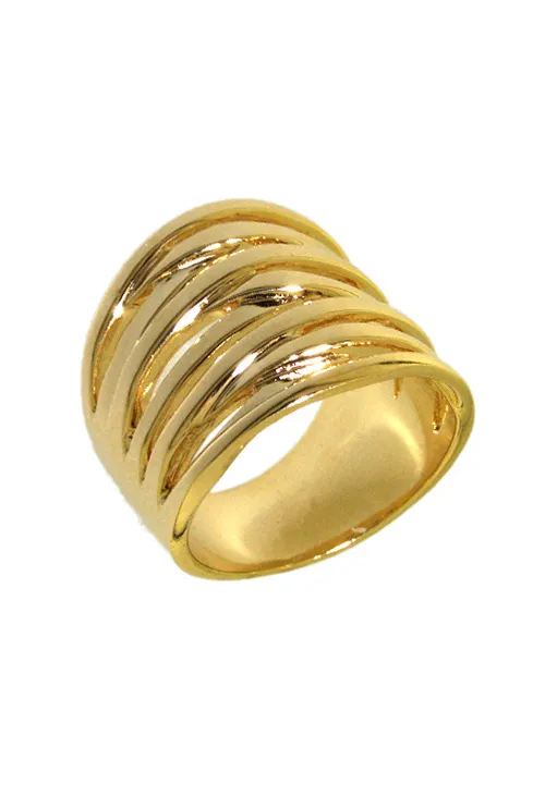 Anillo chapado en oro. 016_254010SC