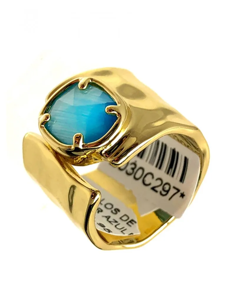 ANILLOS DE MUJER AZULES JOYAS ELEGANTES PARA LA MUJER COSMOPOLITA