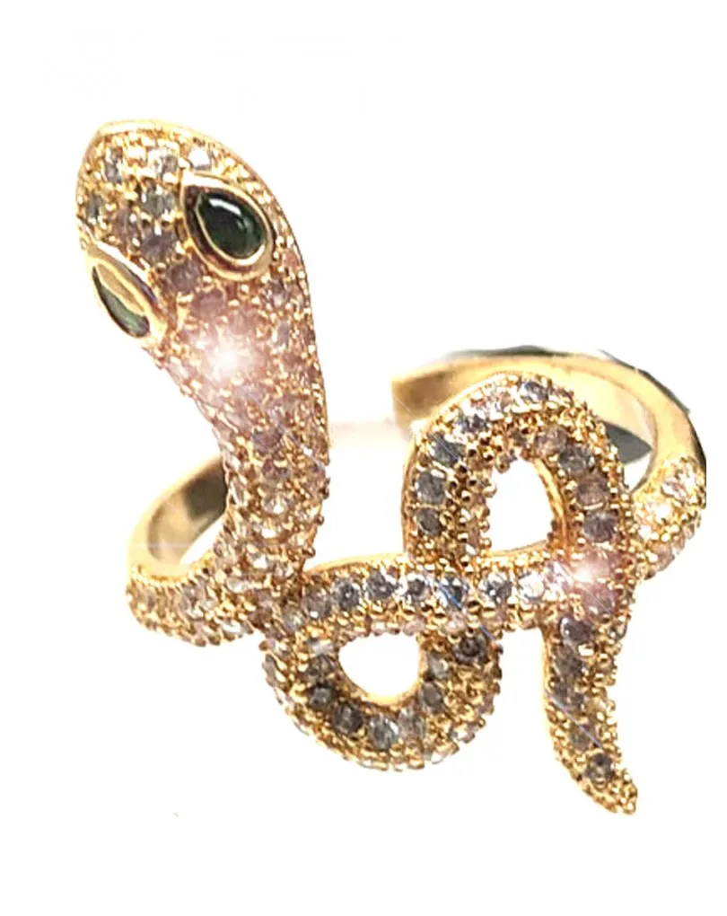 ANILLOS DE SERPIENTES ELEGANTES ESPECTACULAR SORTIJA PLATEADA