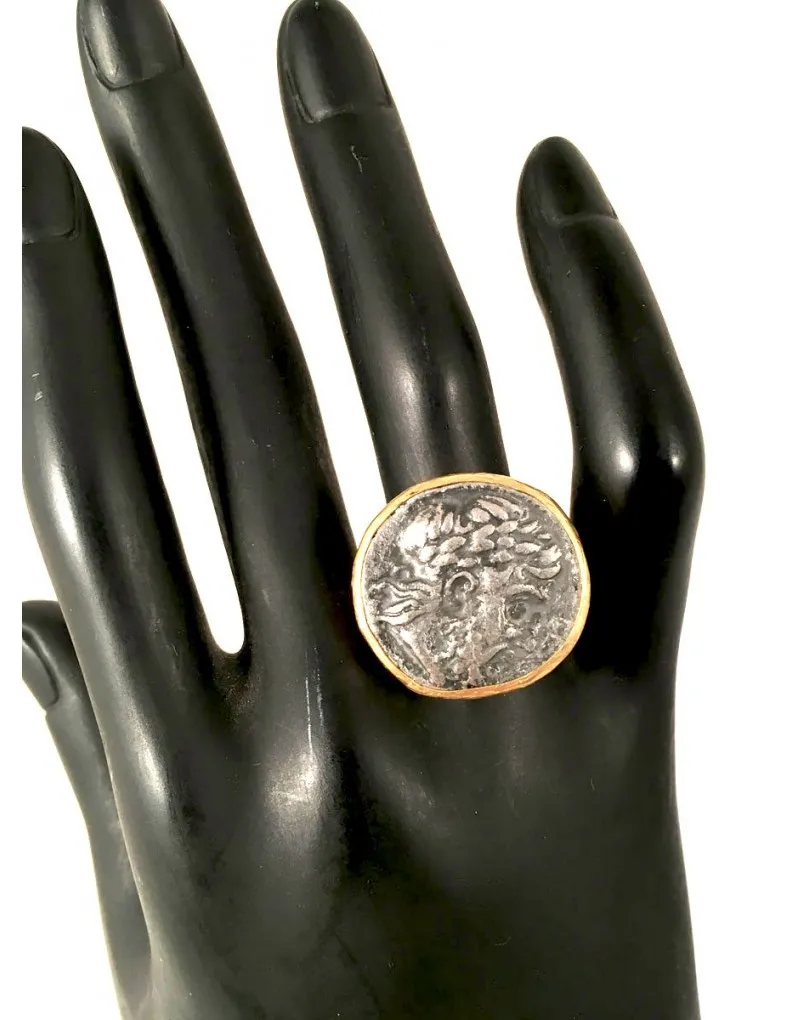 ANILLOS  GRANDES DE MONEDAS ROMANAS BISUTERIA FINA