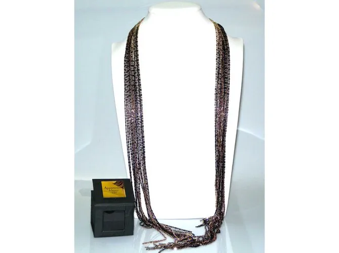 Appartement à louer Bufanda caja larga collar Negro Dorado 