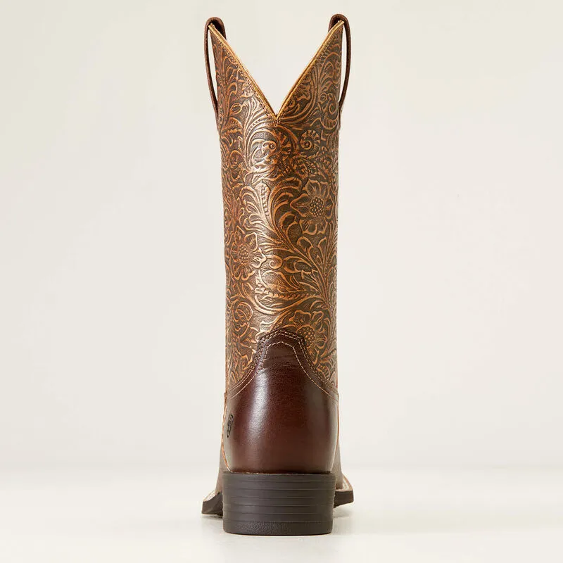 Ariat Round Up Wide Square Toe Western Boot