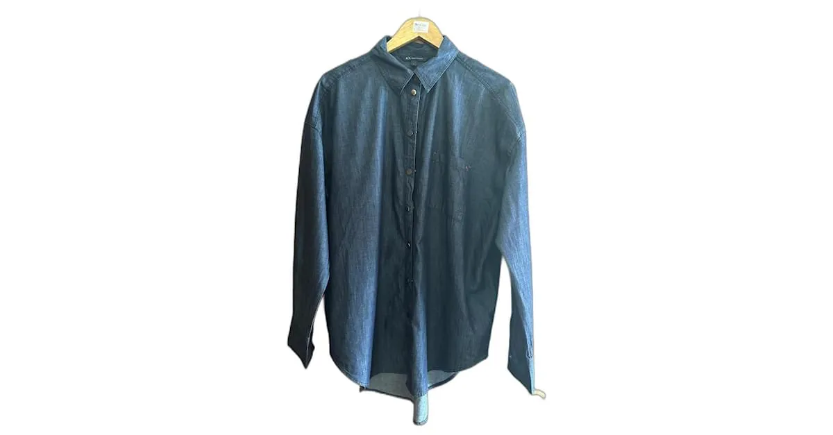 Armani Exchange Tops Azul 