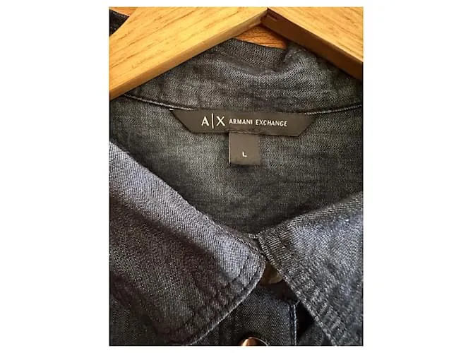 Armani Exchange Tops Azul 