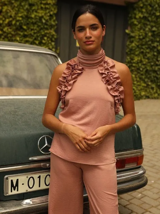 ATREZATÜRE. top petro rosa
