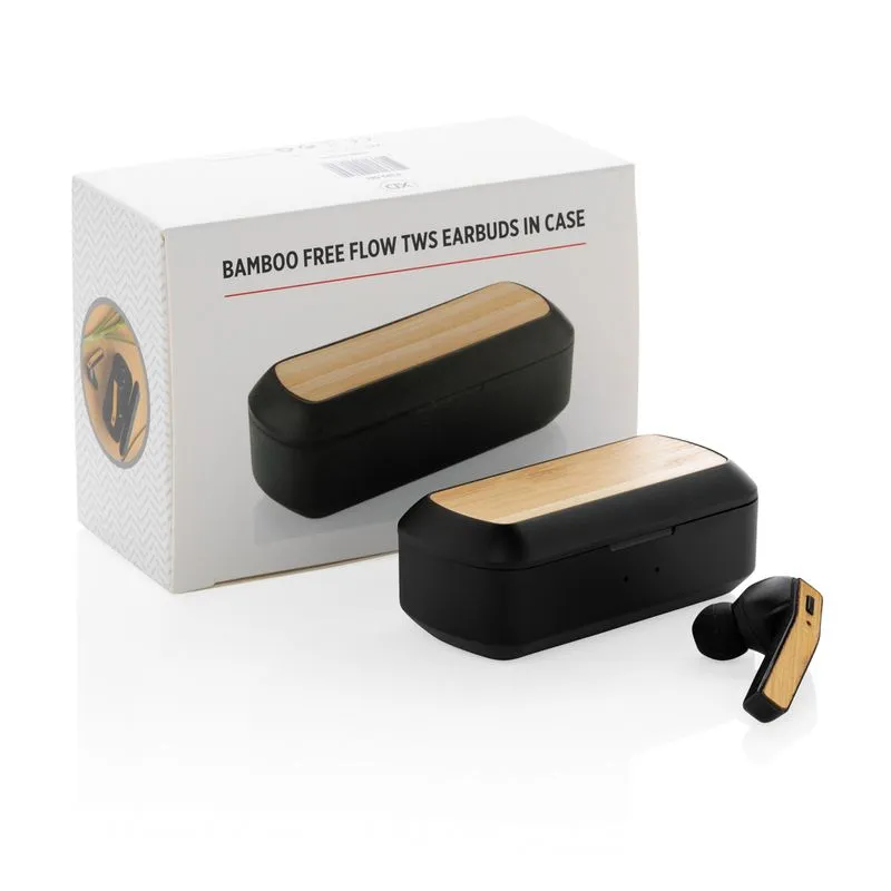 Auriculares corporativos en bamboo Flow
