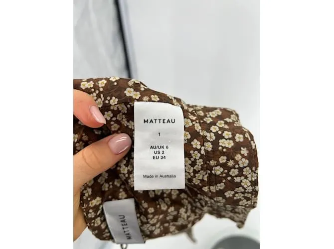 Autre Marque MATTEAU Camisetas.fr 34 Algodón Castaño 