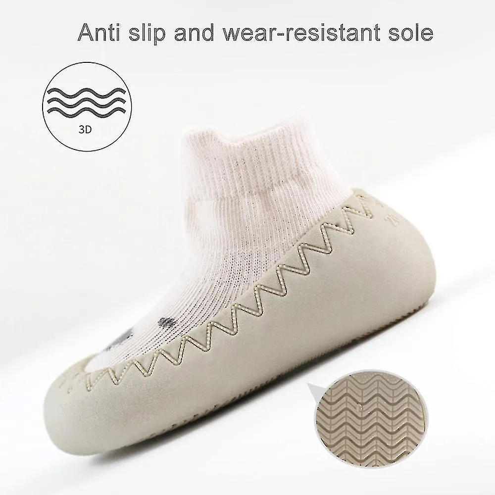 BABY TODDLER BAREFOOT FLOOR SOCKS ANTI SLIPON ZAPATOS SUAVES DE ALGODóN DE INTERIOR