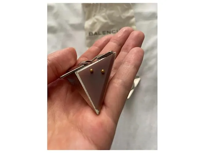 Balenciaga Aretes Púrpura Hardware de plata 
