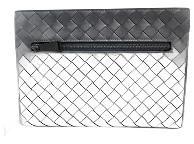 Balenciaga BOTTEGA VENETTA POUCH BAG PORTA DOCUMENTOS 601056 POUCH PIEL AZUL Azul marino 