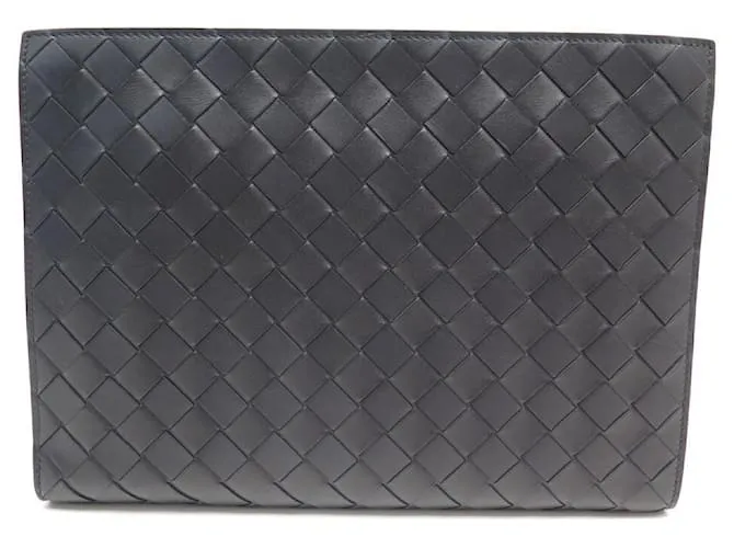 Balenciaga BOTTEGA VENETTA POUCH BAG PORTA DOCUMENTOS 601056 POUCH PIEL AZUL Azul marino 