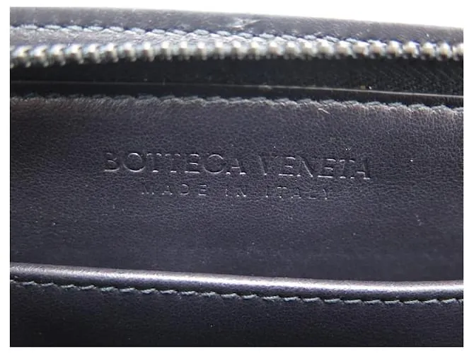 Balenciaga BOTTEGA VENETTA POUCH BAG PORTA DOCUMENTOS 601056 POUCH PIEL AZUL Azul marino 