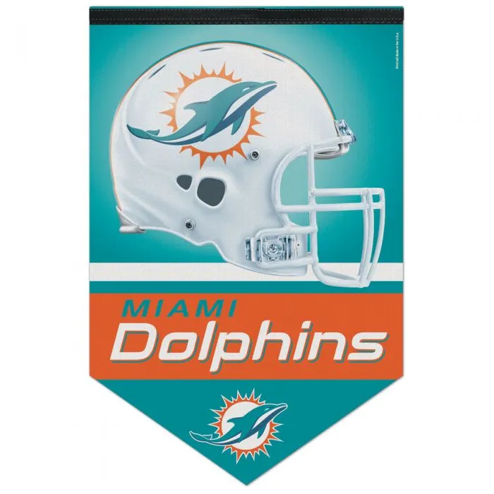 Banderín WinCraft Premium Felt Banner Dolphins