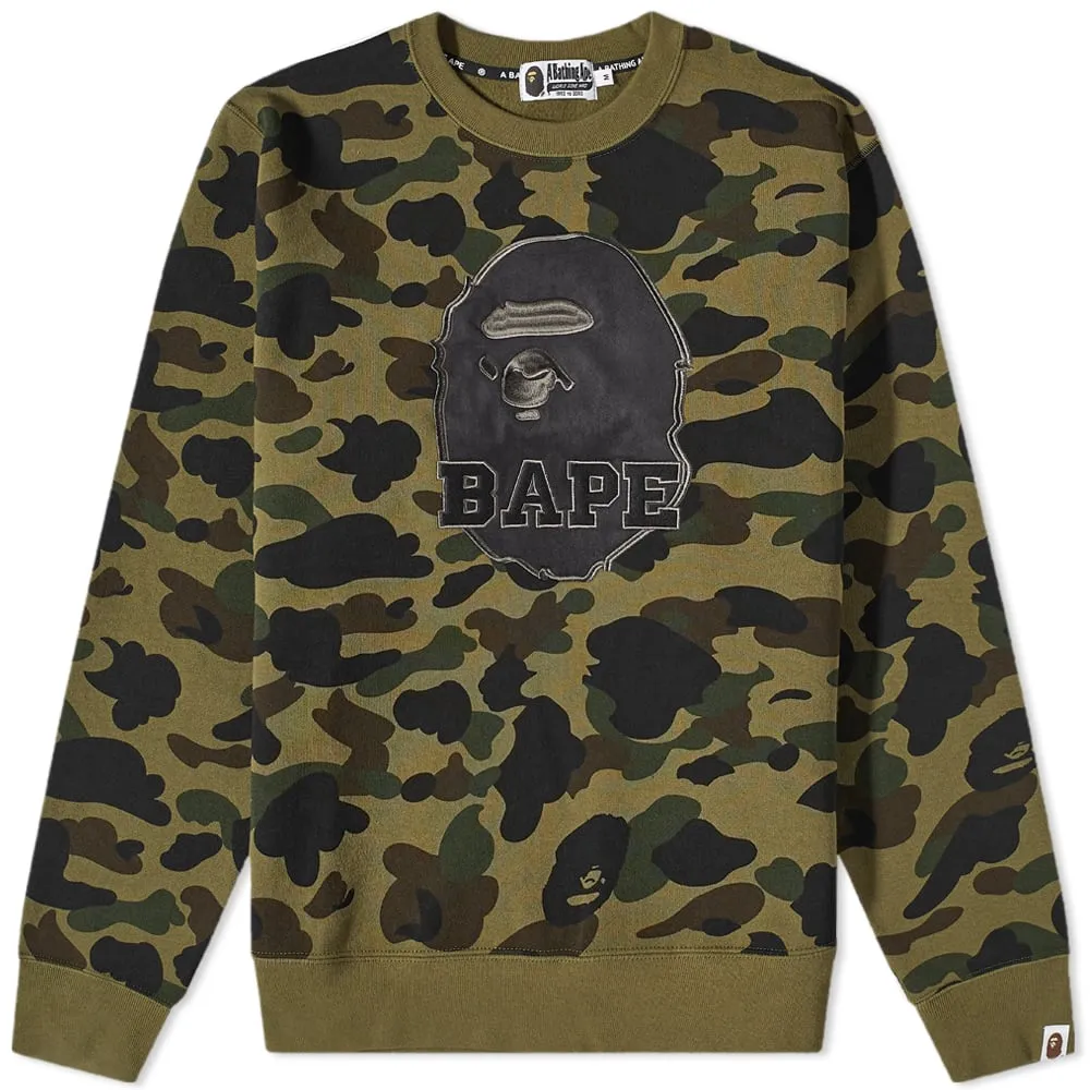 BAPE A Bathing Ape 1st Camo Crew Sweat