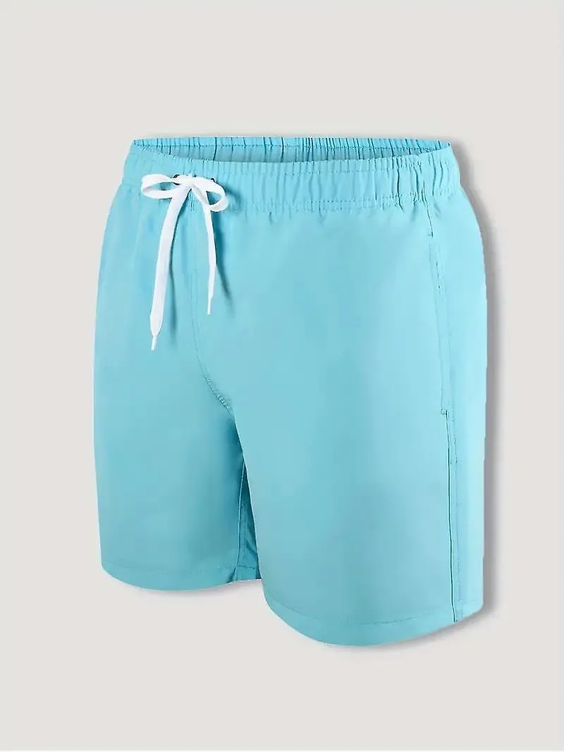 Bañadores de doble capa, pantalones de playa de verano sueltos para hombres, pantalones cortos casuales