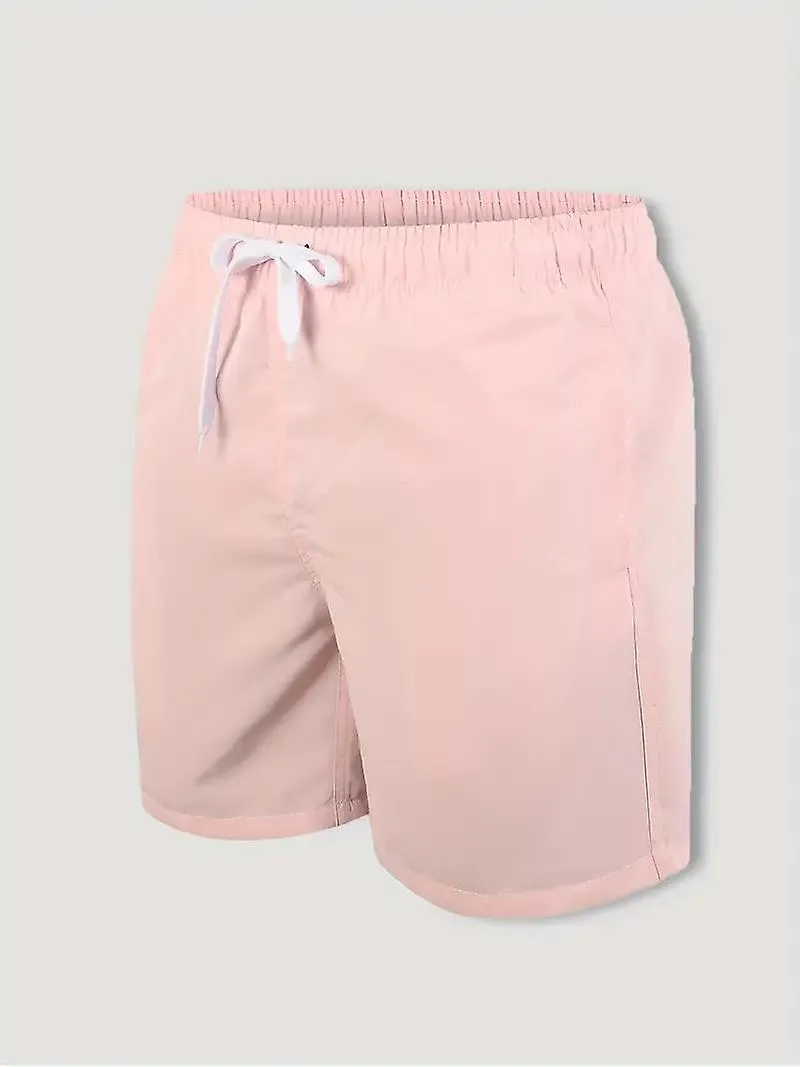 Bañadores de doble capa, pantalones de playa de verano sueltos para hombres, pantalones cortos casuales
