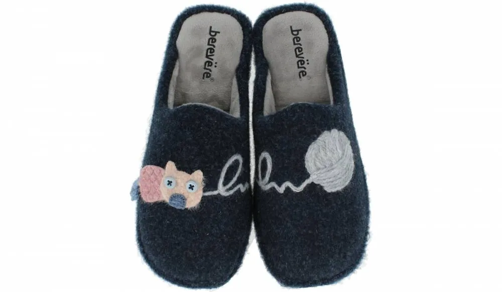 BEREVERE  ZAPATILLAS DE CASA MARINO GATO LANA