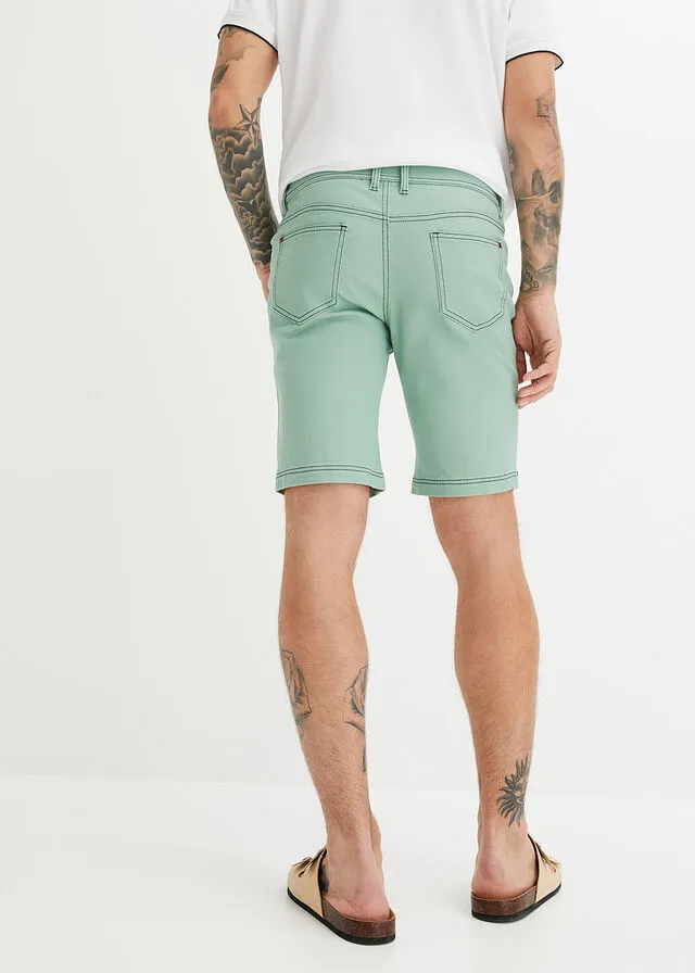 BERMUDA VAQUERA VERDE PASTELPINO