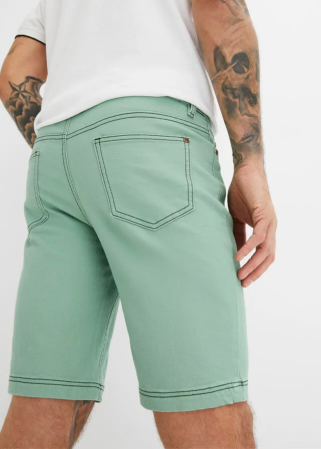 BERMUDA VAQUERA VERDE PASTELPINO