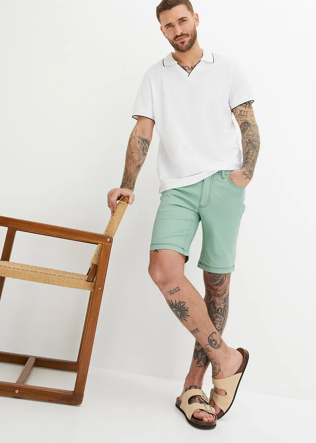 BERMUDA VAQUERA VERDE PASTELPINO