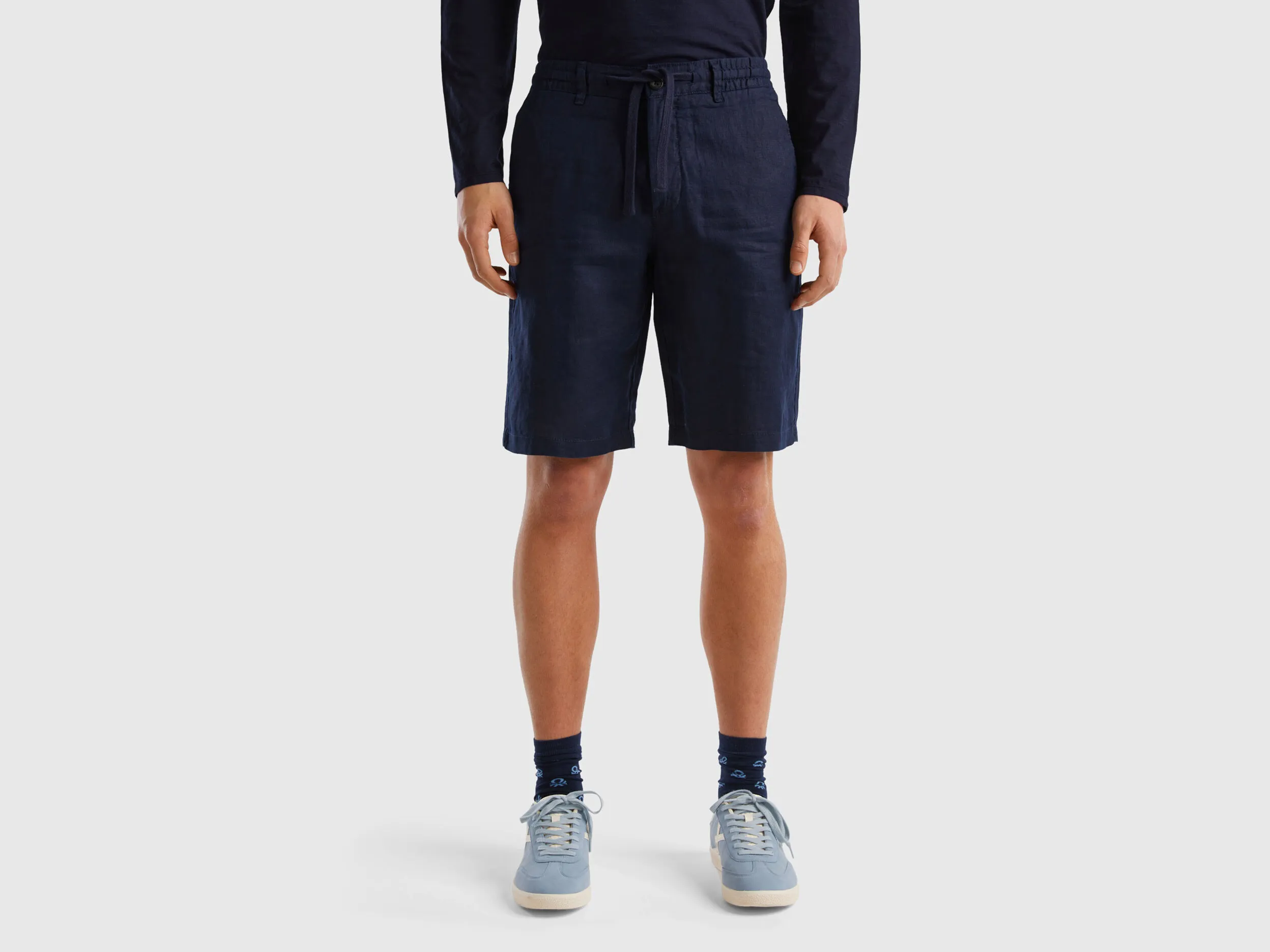 Bermudas de 100 % lino