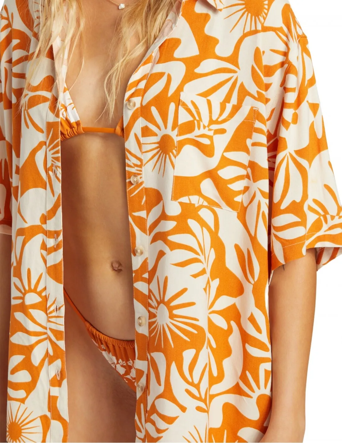 BILLABONG ON VACATION  NARANJA  CAMISETA