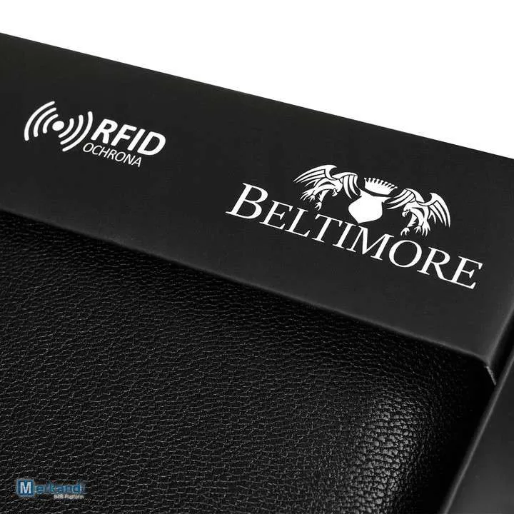 Billeteras de cuero al por mayor | Billetera de cuero genuino para hombre Beltimore