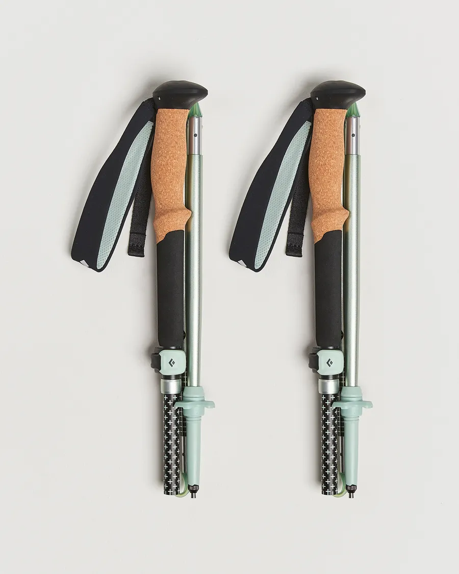 Black Diamond Distance FLZ Trekking Poles Black/Foam Green