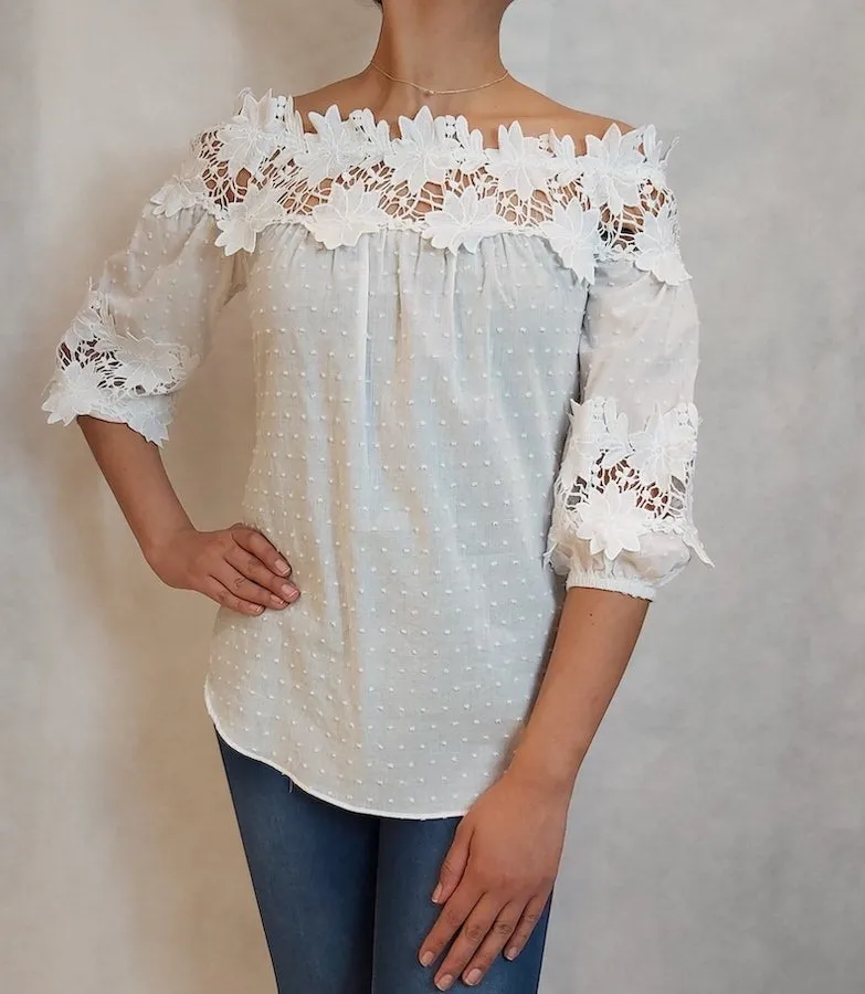 BLUSA MANGA MEDIA PARA MUJER AV23913