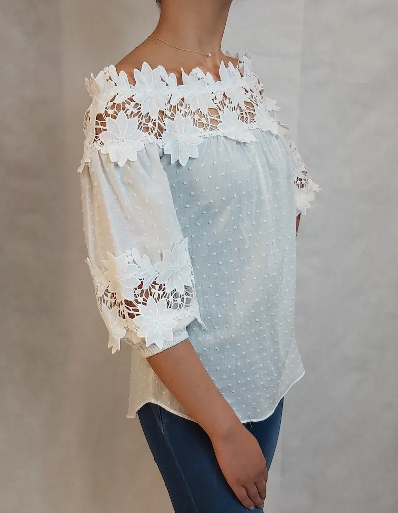 BLUSA MANGA MEDIA PARA MUJER AV23913