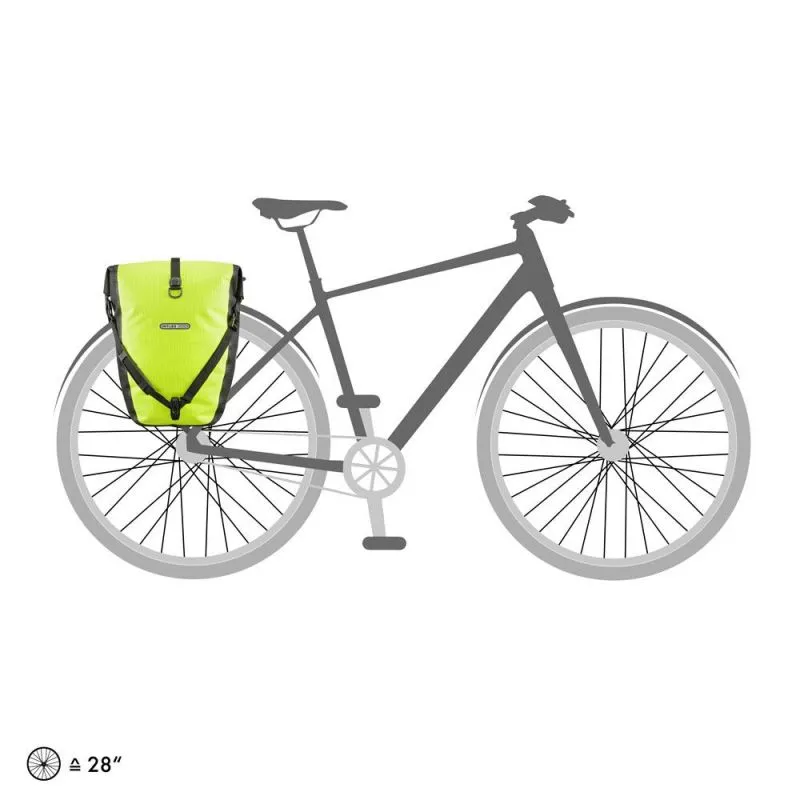 BOLSA ORTLIEB BACK ROLLER ALTA VISIBILIDAD 20L (AMARILLO NEóN  NEGRO)