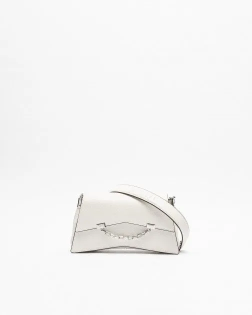 Bolso de hombro Karl Lagerfeld K/Seven 2.0 CB Leather Blanco
