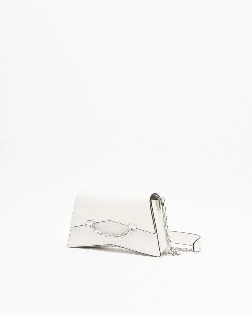 Bolso de hombro Karl Lagerfeld K/Seven 2.0 CB Leather Blanco