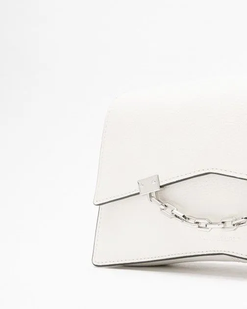 Bolso de hombro Karl Lagerfeld K/Seven 2.0 CB Leather Blanco