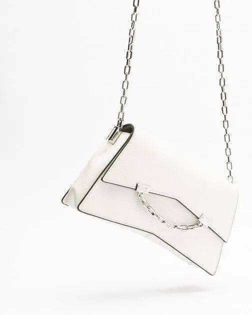 Bolso de hombro Karl Lagerfeld K/Seven 2.0 CB Leather Blanco