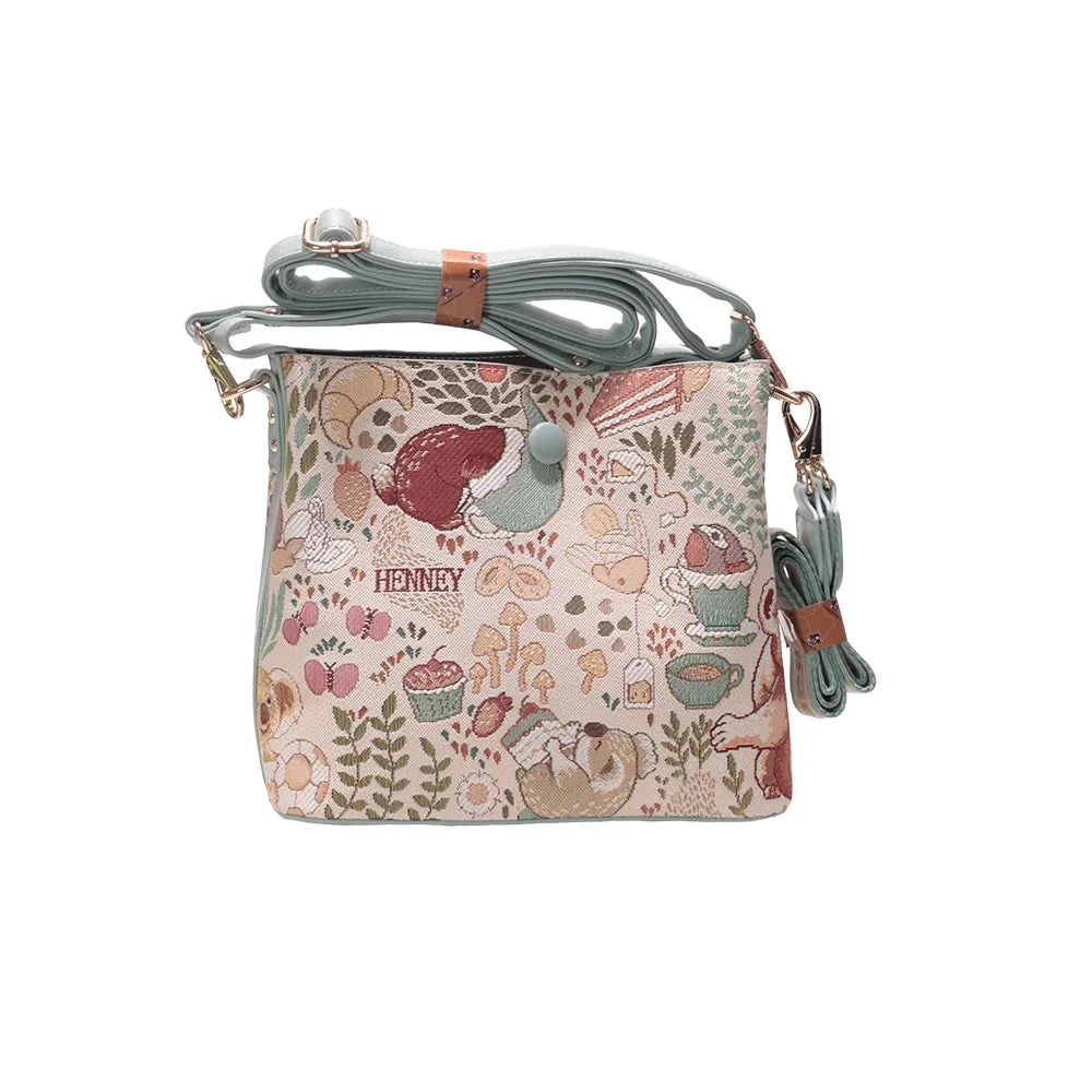 BOLSO DE MANO TIPO SATCHEL OSOS HENNEY BEAR H357