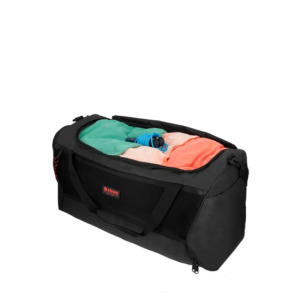 Bolso deportivo New Trek negro/rojo