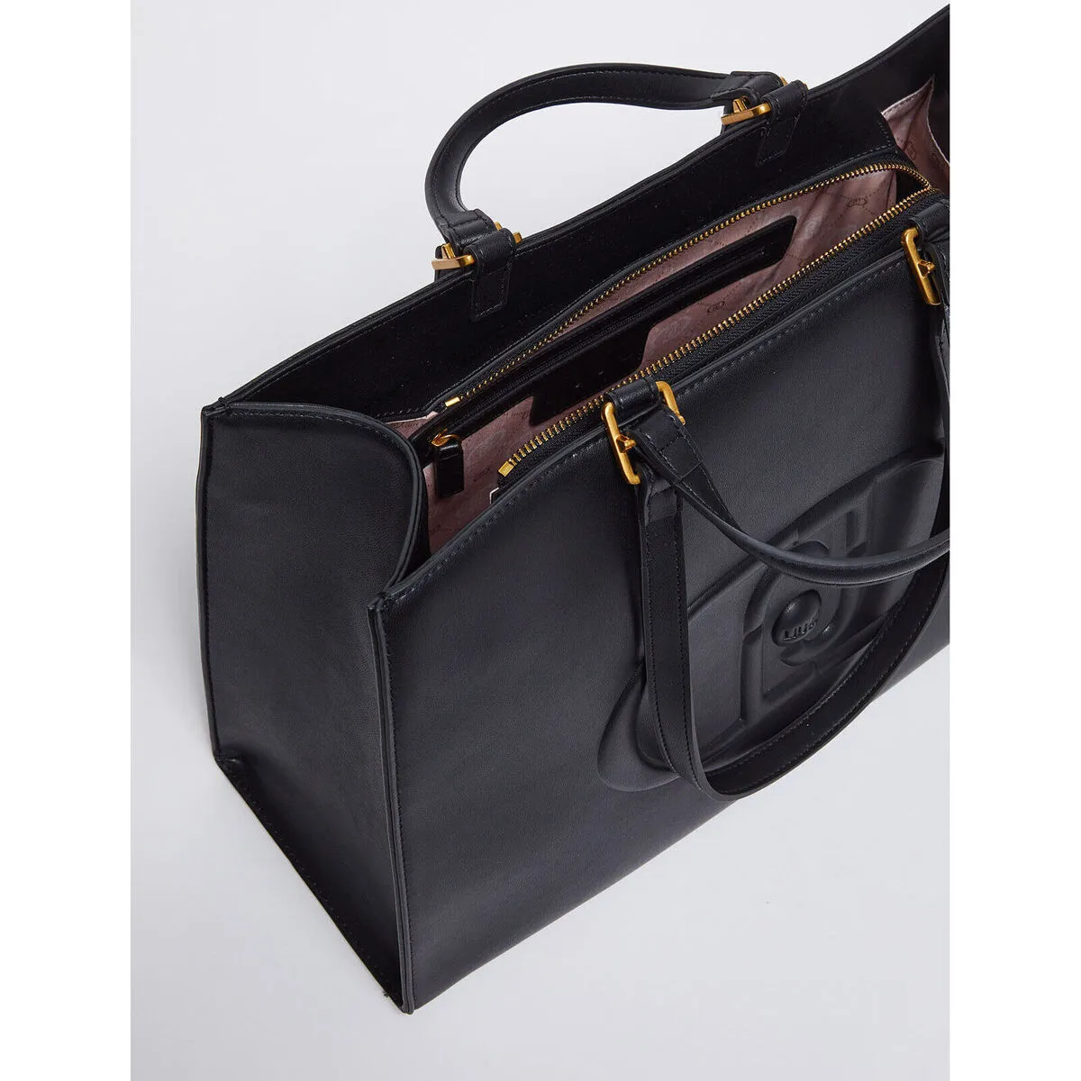 Bolso tote con logotipo monograma