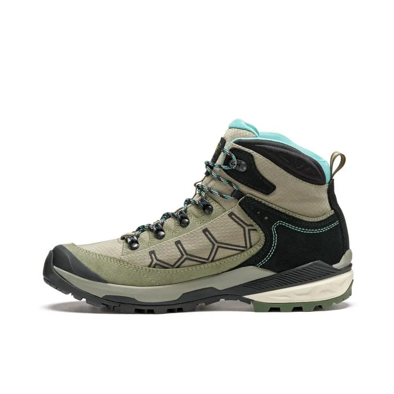 Botas de montaña Asolo Falcon Evo GV ML (DRY WEEDS/AQUA GREEN) Mujer