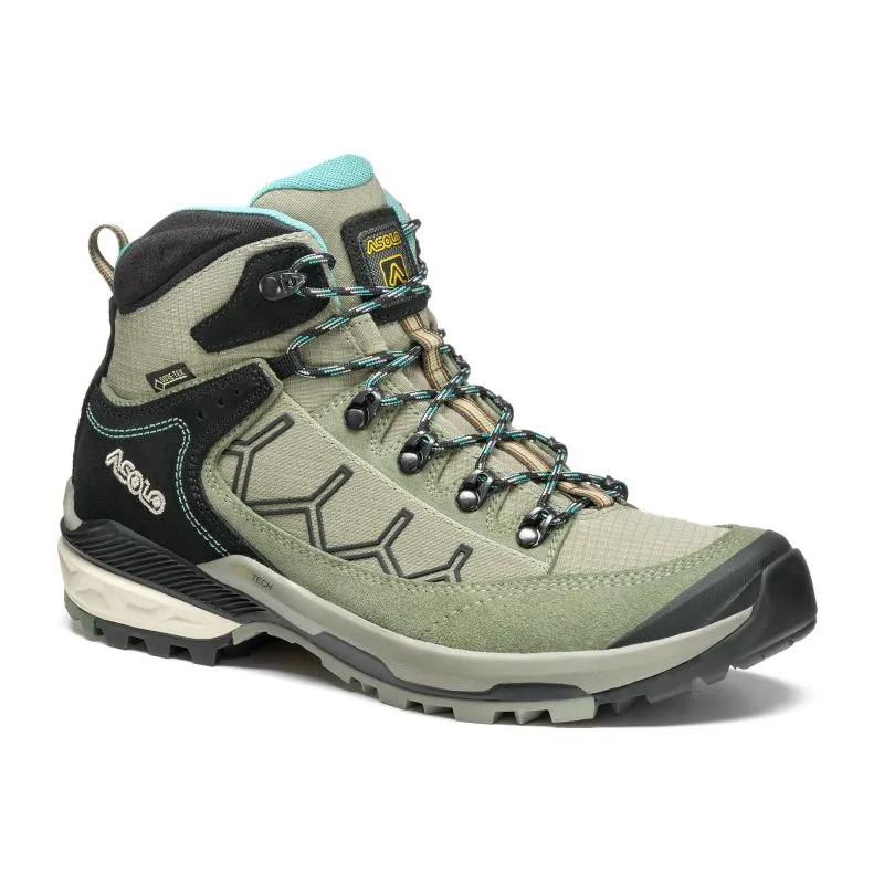 Botas de montaña Asolo Falcon Evo GV ML (DRY WEEDS/AQUA GREEN) Mujer