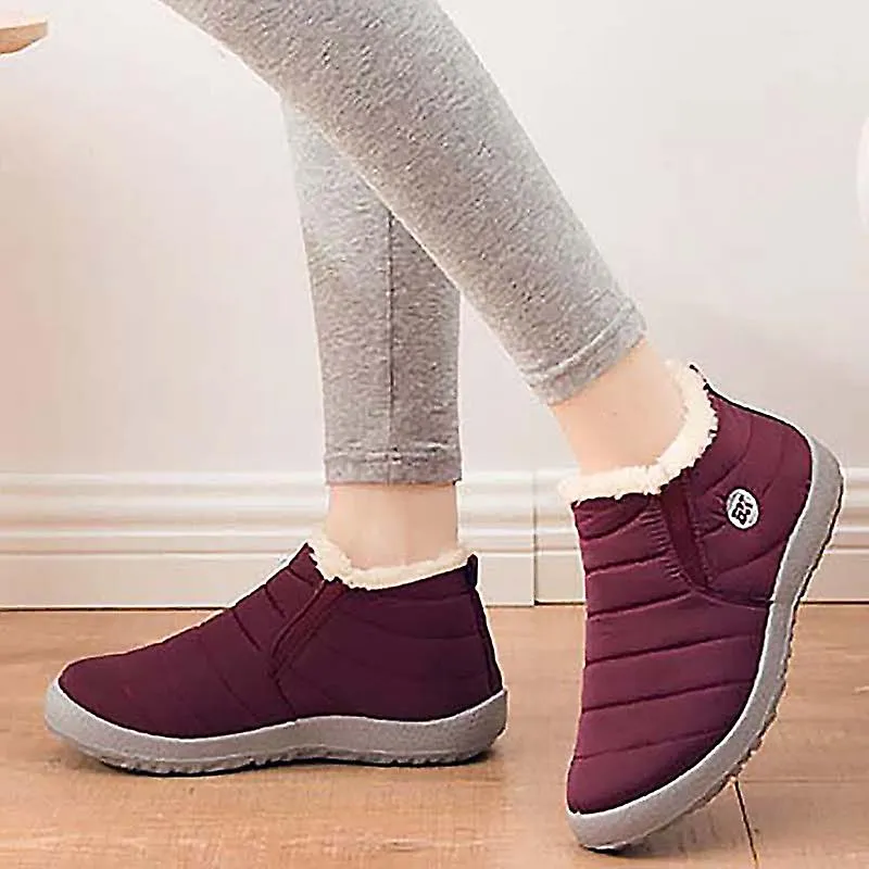 Botas de mujer de nieve Zapatos unisex de moda Slip On Platform Zapatos para mujeres Botines Zapatos de invierno impermeables de